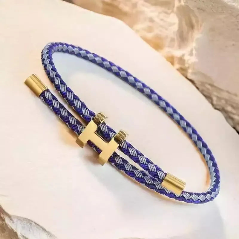 Braided Bracelet with Gold Accent