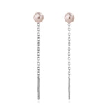 Black Tassel Drop Earrings