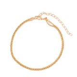 Layered Cuban Link Anklet Set
