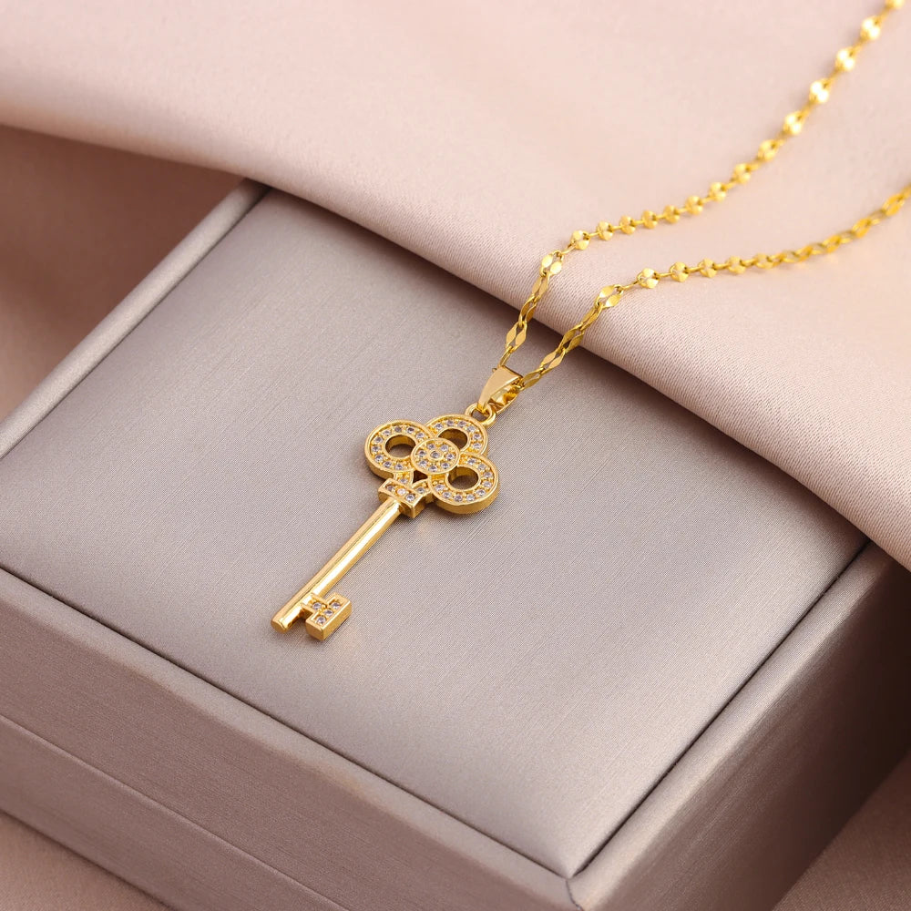 Crystal Cluster Pendant Necklace