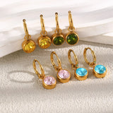 Two-Tone Classic Hoop Earrings