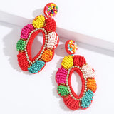 Bohemian Handwoven Beaded Earrings