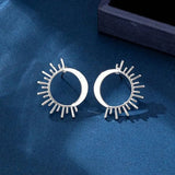 Sun & Moon Stud Earrings