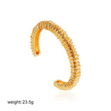 Irregular Lava Textured Open Cuff