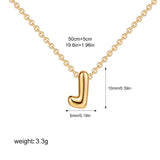 Petite Bubble Initial Charm Necklace