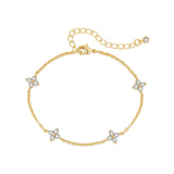 Dainty CZ Necklace & Bracelet Set