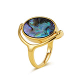 Abalone Shell Statement Ring