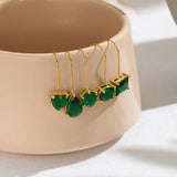 Multi Colour Teardrop & Pearl Drop Earrings