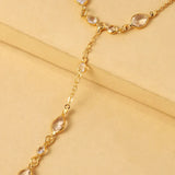 Waterdrop CZ Zircon Link Bracelet