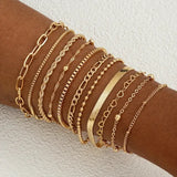 11-Piece Chic Snake Chain Bracelet Set — Boho, Minimalist & Elegant (2025 Edition)