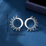Sun & Moon Stud Earrings
