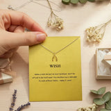 Wish Big Wishbone Necklace