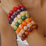 Multicolour Acrylic Beaded Bracelet