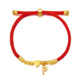 Initial Heart Charm Bracelet