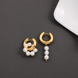 Natural Freshwater Pearl Drop Earrings