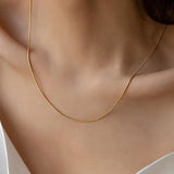 Layered Thin Chain Necklace Set