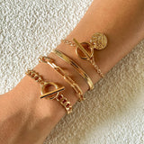 Vintage Coin Charm Bracelet