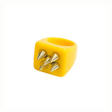 Chunky Resin Flower Ring