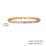 CZ Tennis Starburst Bangle