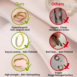 Huggie Hoop Earrings with Cubic Zirconia