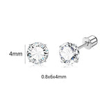 Screw-Back Stud Earring Set