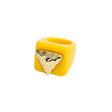 Chunky Resin Flower Ring