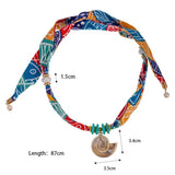 Boho Scarf & Seashell Necklace