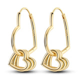 Sterling Silver Charm Hoop Earrings