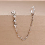 Sienna Chain Tassel Stud Earring