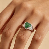 Tiger Eye Heart Ring