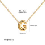 Petite Bubble Initial Charm Necklace