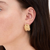 Vintage Lava Texture Chunky C Hoops