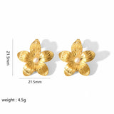 Hypoallergenic Vintage Flower Studs