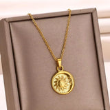 Sunflower Pendant Necklace