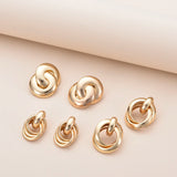 Interlock Knot Stud Earrings