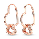 Sterling Silver Charm Hoop Earrings