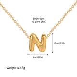 Petite Bubble Initial Charm Necklace