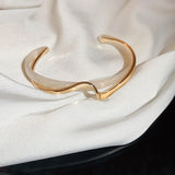 White Geometric Cuff Bracelet