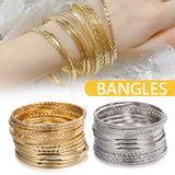 Cuban Chain Bracelet Set (12-Piece)
