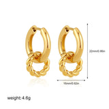 Twist Double Hoop Earrings