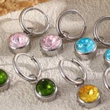 Two-Tone Classic Hoop Earrings