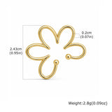 Gold Flower Ear Cuff