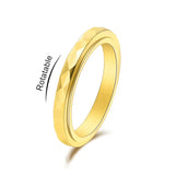Faceted Spinner Band Ring