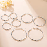 Gold-Plated Geometric Hoop Earring