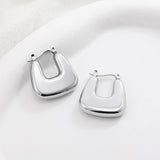 Thick Textured Geometric Circle Hoops