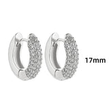 Cubic Zirconia Tiny Huggie Hoops