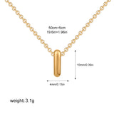 Petite Bubble Initial Charm Necklace