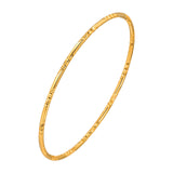 Glossy Gold Stackable Bangle