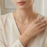Dainty Heart Charm Bracelet