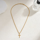 Minimalist Cross Pendant Necklace